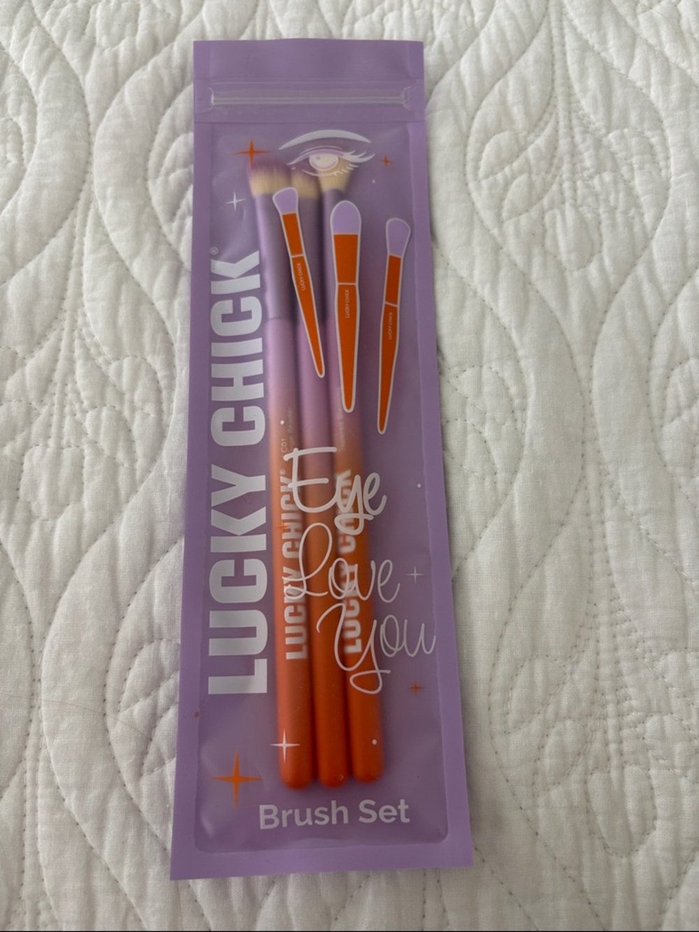 Lucky Chick Orange Eye Brush Set